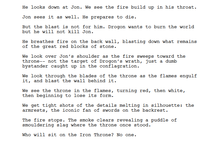 Game of Thrones: Why the Iron Throne was Burned?