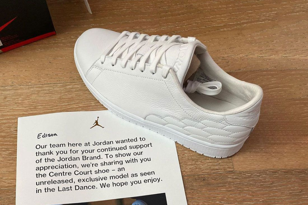 JORDAN BRAND GIVES OUT 'THE LAST DANCE' UNRELEASED CENTRE COURT MODEL