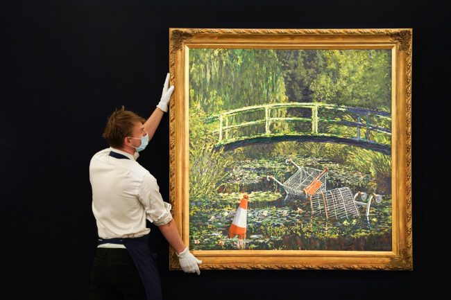 'Show Me the Monet' of Banksy Sells for US$9.9 Million at Sotheby's