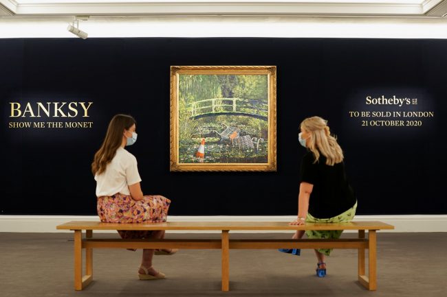 'Show Me the Monet' of Banksy Sells for US$9.9 Million at Sotheby's