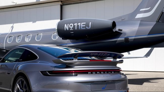 Get an Embraer Phenom 300E Jet with a Matching Porsche 911 Turbo S