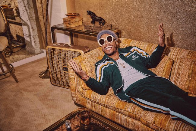 Bruno Mars Taps Ricky Regal for 70s Inspired Lifestyle Lacoste Collection