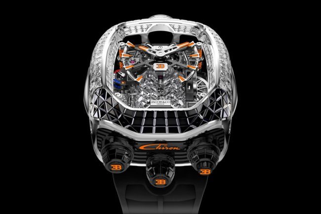 Jacob & Co.’s New Bugatti Chiron Tourbillon has a Supercar Engine Inside