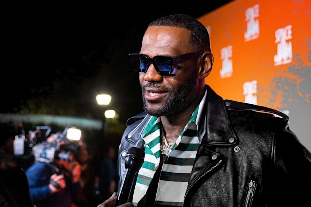 LeBron James Wears a Stylish Leather Jacket at a Red Carpet Premiere