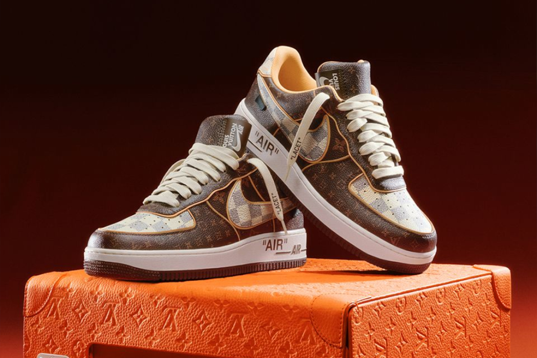 Louis Vuitton and Nike Air Force 1 by Virgil Abloh to be Auctioned